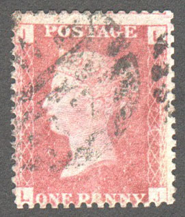 Great Britain Scott 33 Used Plate 74 - LJ - Click Image to Close